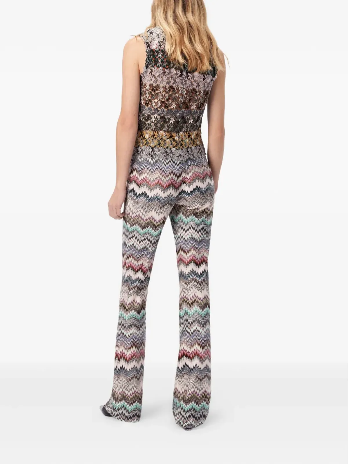 Missoni ハイネック花柄ノースリーブトップ - 画像2