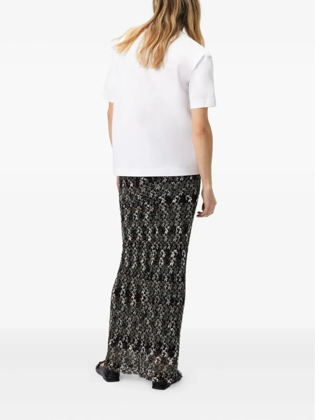 Missoni ウェーブパターン ボックスアップリケ Tシャツ - 画像3