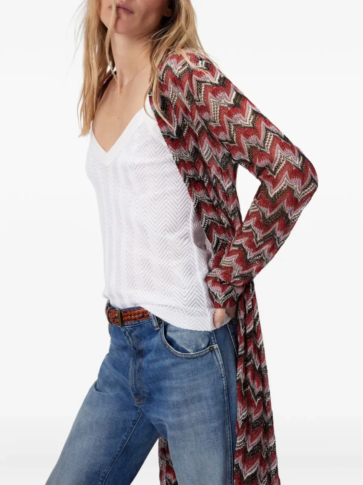 Missoni シェブロン柄マキシカーディガン - 画像4