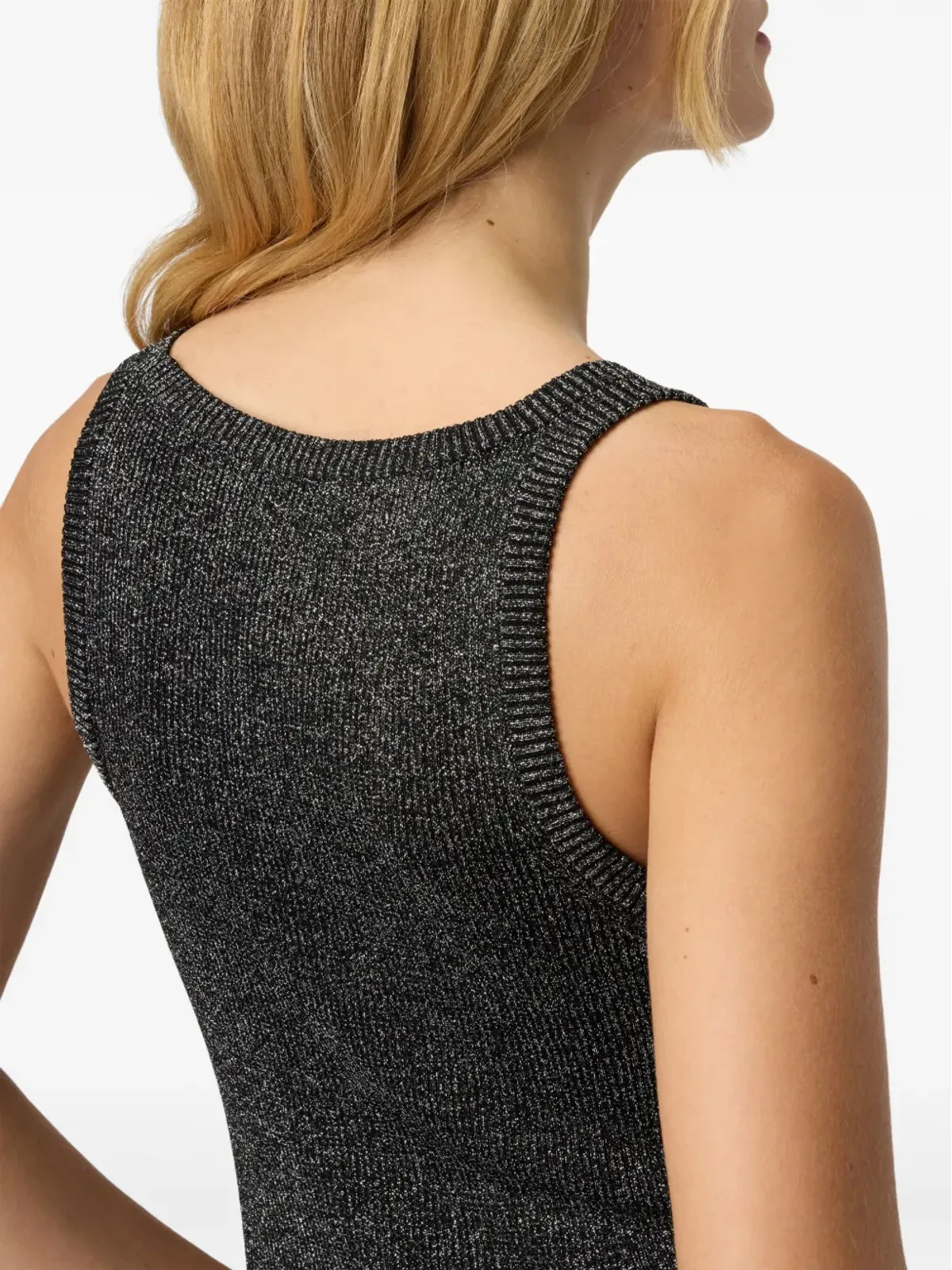 Missoni スクープネック メタリック風 タンクトップ - 画像4