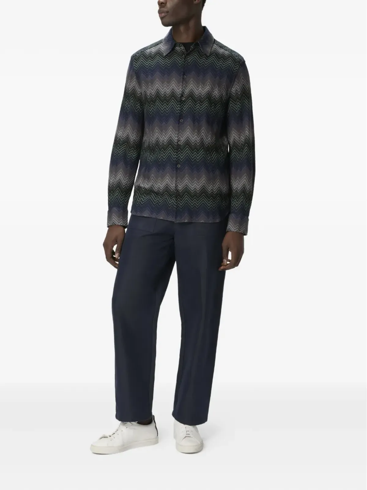 Missoni チェボロン柄長袖シャツ - 画像2