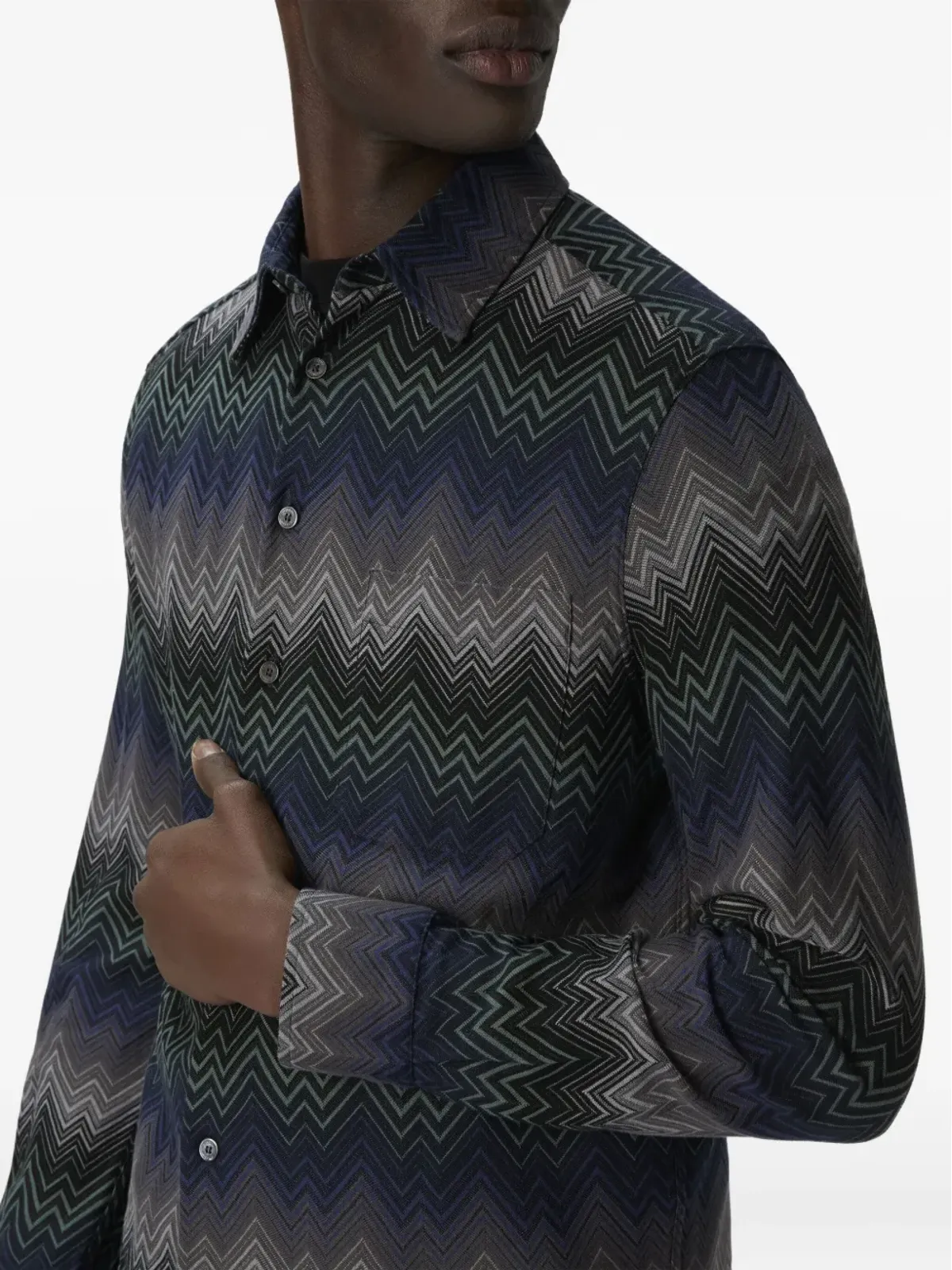 Missoni チェボロン柄長袖シャツ - 画像4