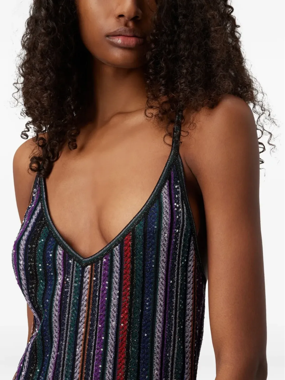 Missoni スパンコールストライプ ミニドレス - 画像4