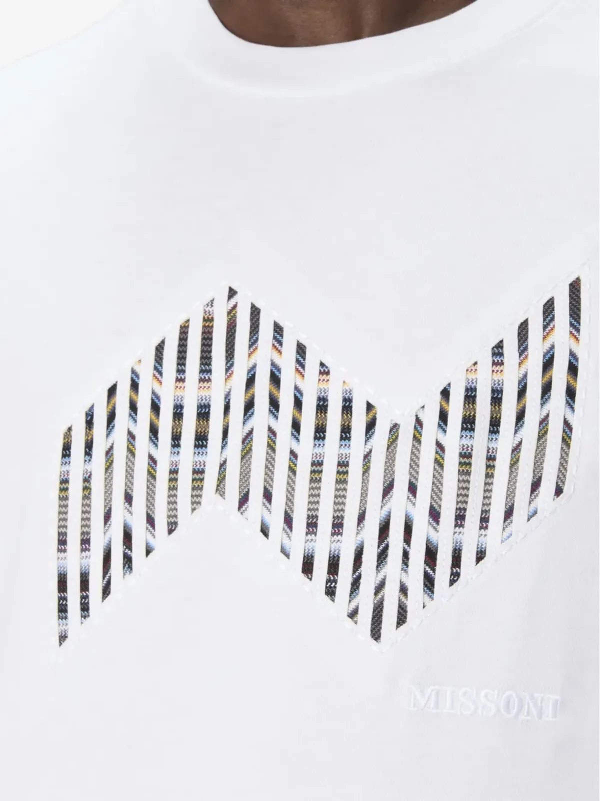 Missoni ジグザグ柄 ロゴ刺繍 Tシャツ - 画像4