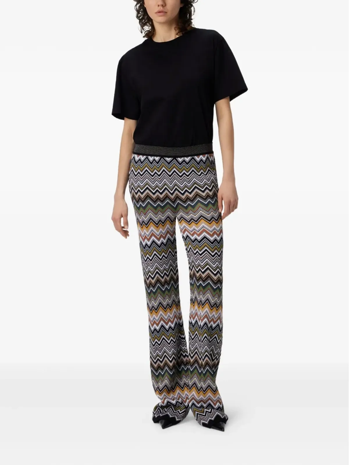 Missoni チェボン柄フレアパンツ - 画像2