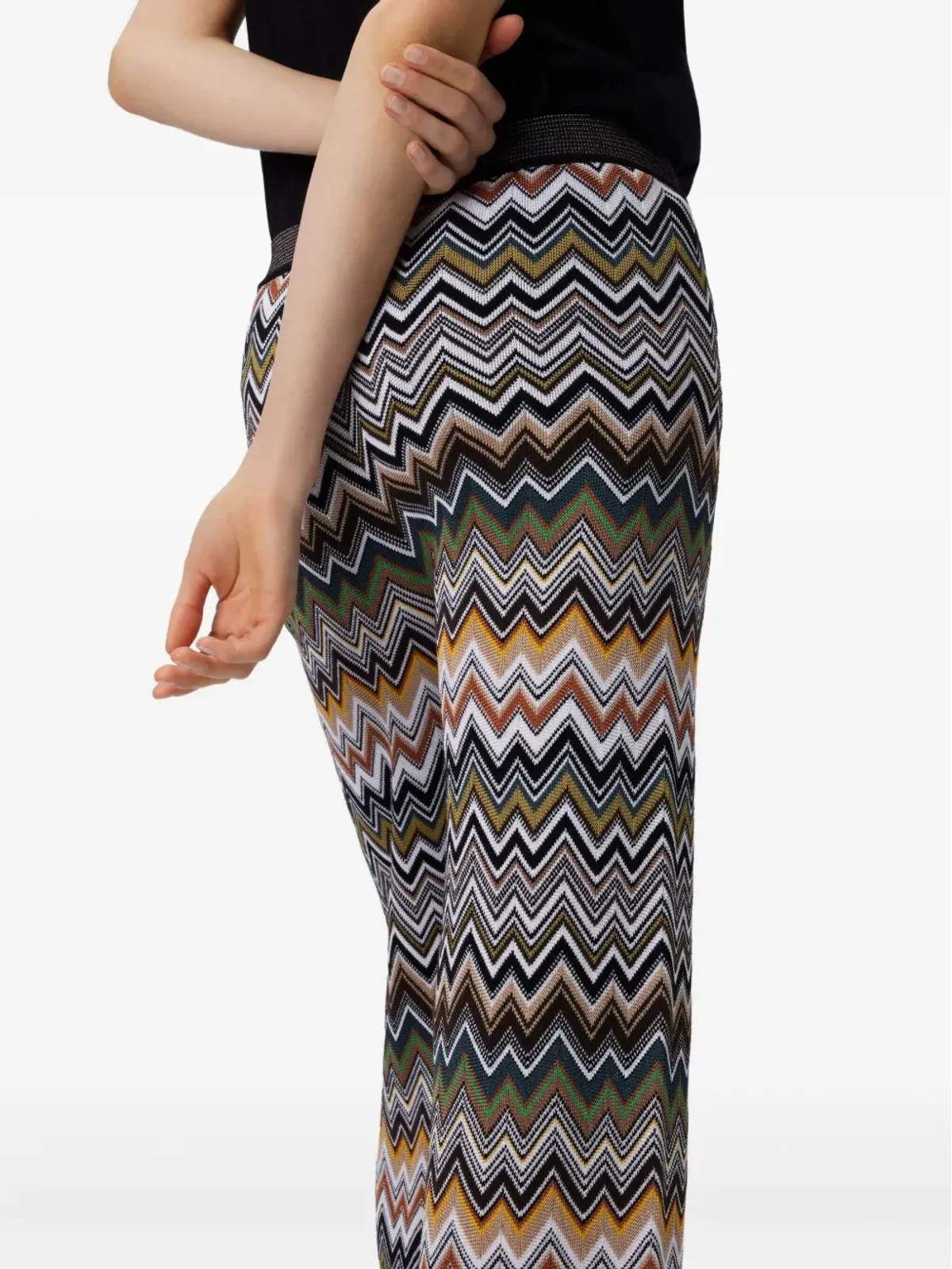 Missoni チェボン柄フレアパンツ - 画像4