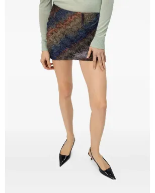 Missoni テクスチャードストライプミニスカート - サムネイル4