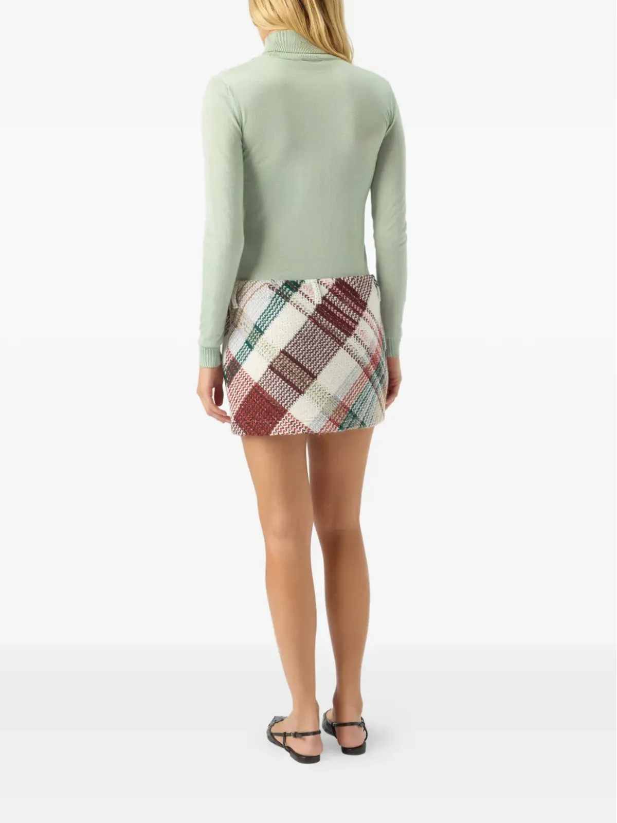 Missoni check-pattern mini skirt - White - 画像3