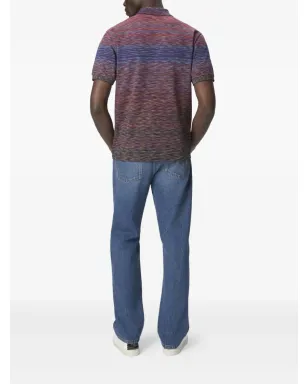 Missoni ストライプ柄ポロシャツ - レッド - サムネイル3