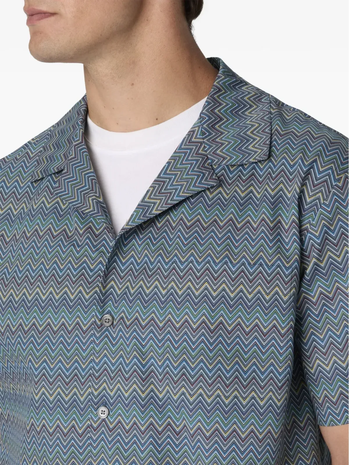 Missoni ジグザグ柄の半袖シャツ - 画像4