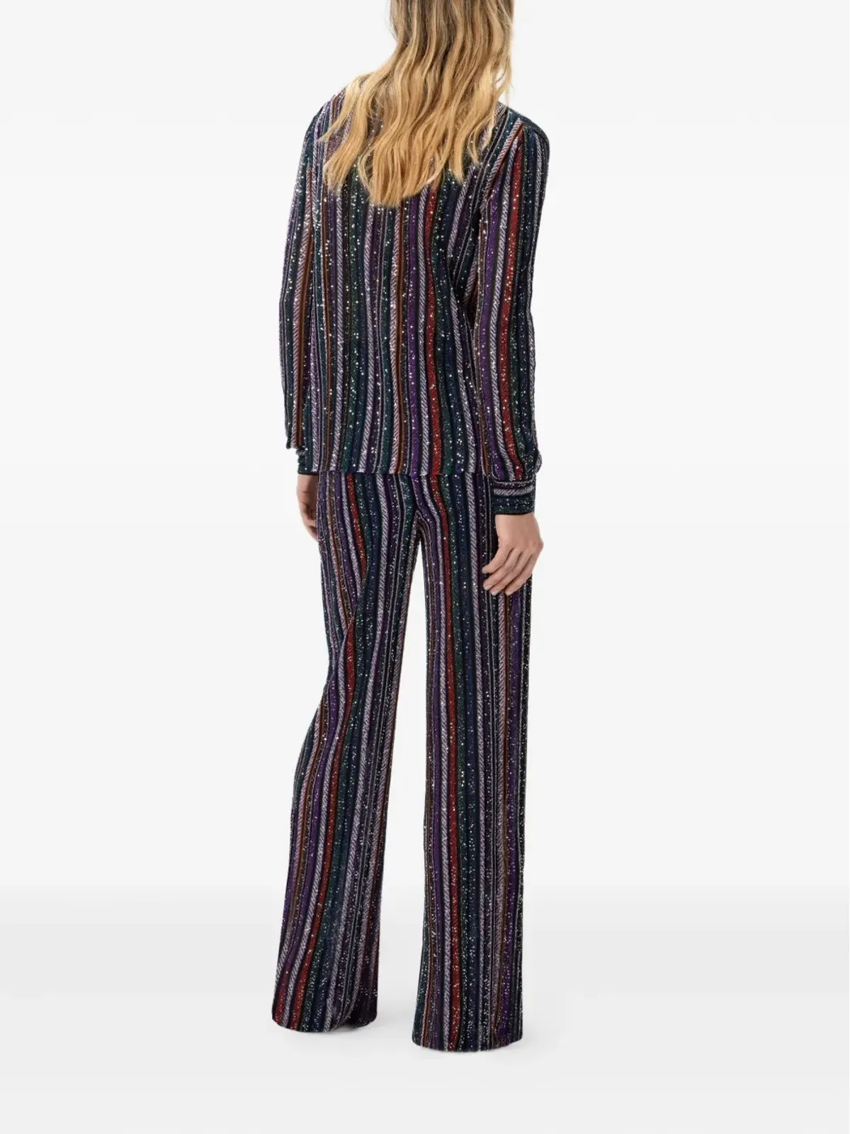 Missoni スパンコールストライプ ブラウス - ブラック - 画像3