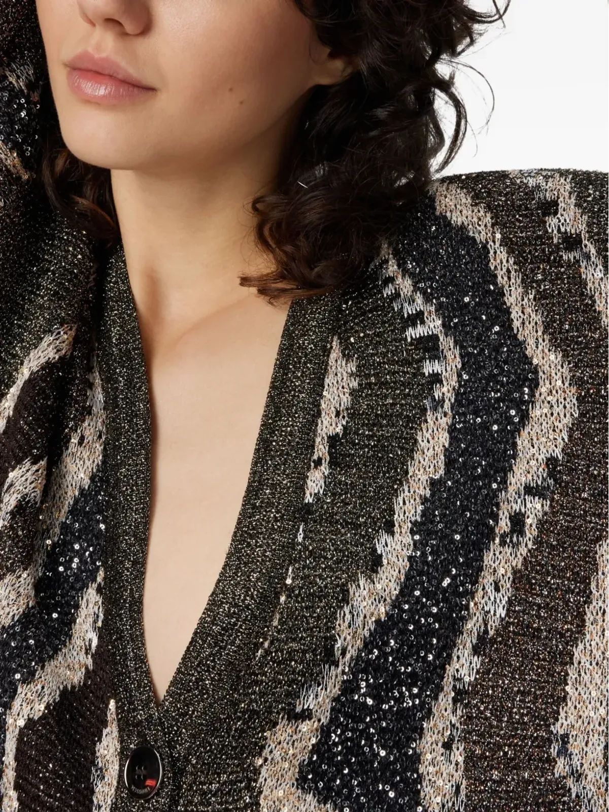 Missoni 波柄ニットカーディガン - 画像4
