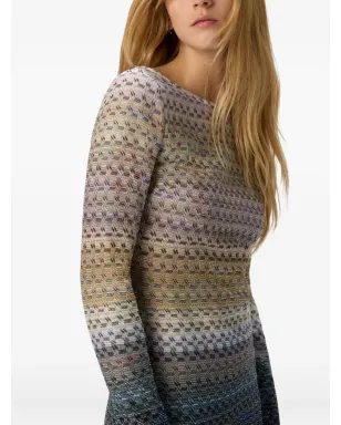 Missoni オンブレパターン ミニドレス - サムネイル4