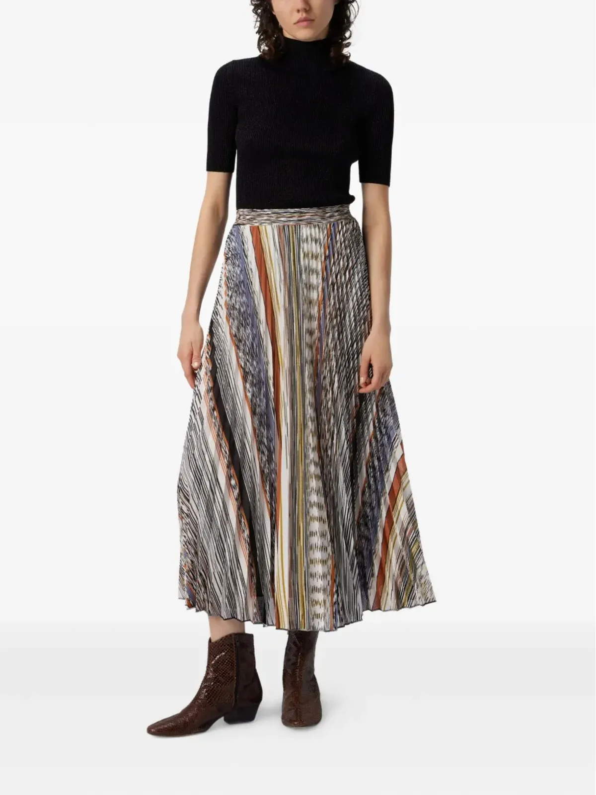 Missoni プリーツニットミディスカート - 画像2