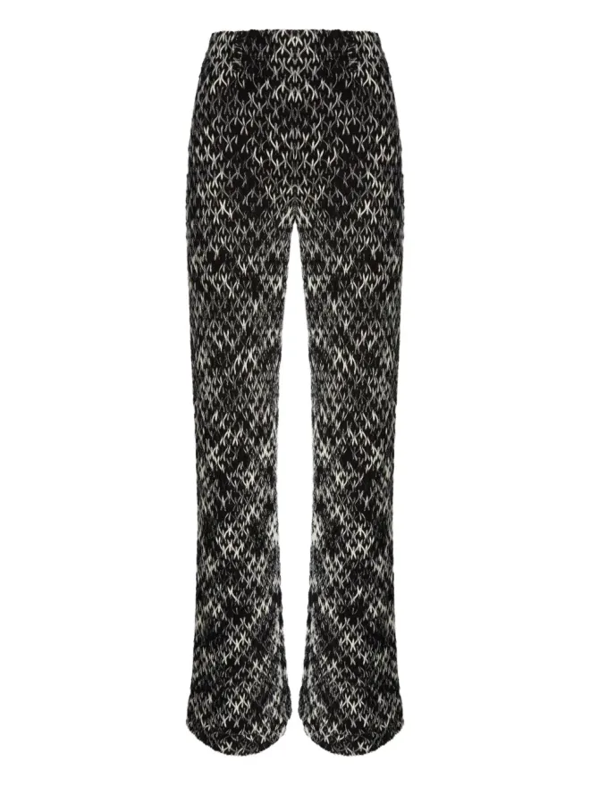 Missoni Missoni パターン柄フレアパンツ - ブラックの商品画像