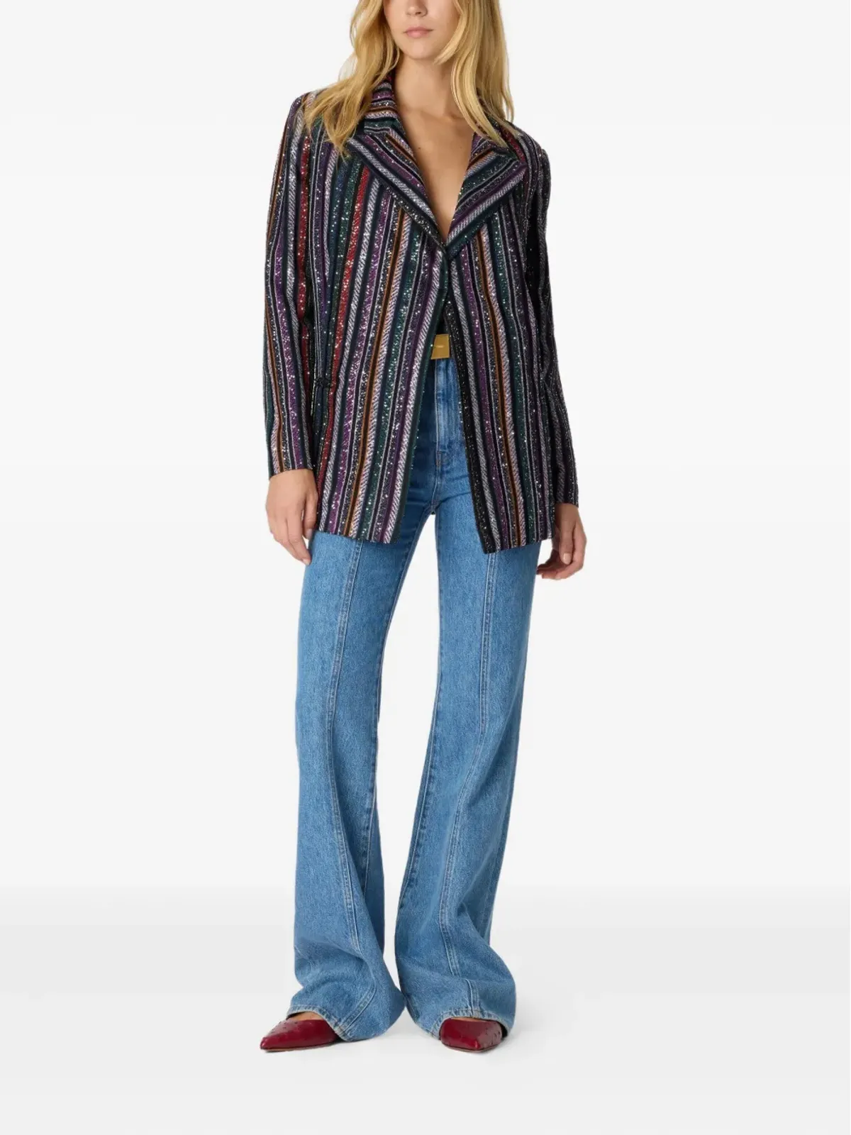 Missoni スパンコール付きストライプジャケット - 画像2