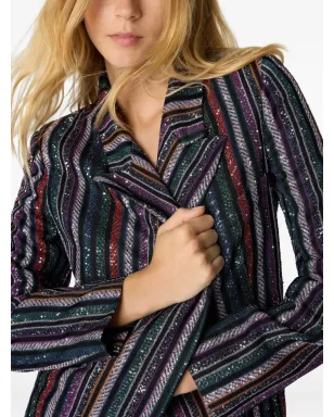 Missoni スパンコール付きストライプジャケット - サムネイル4