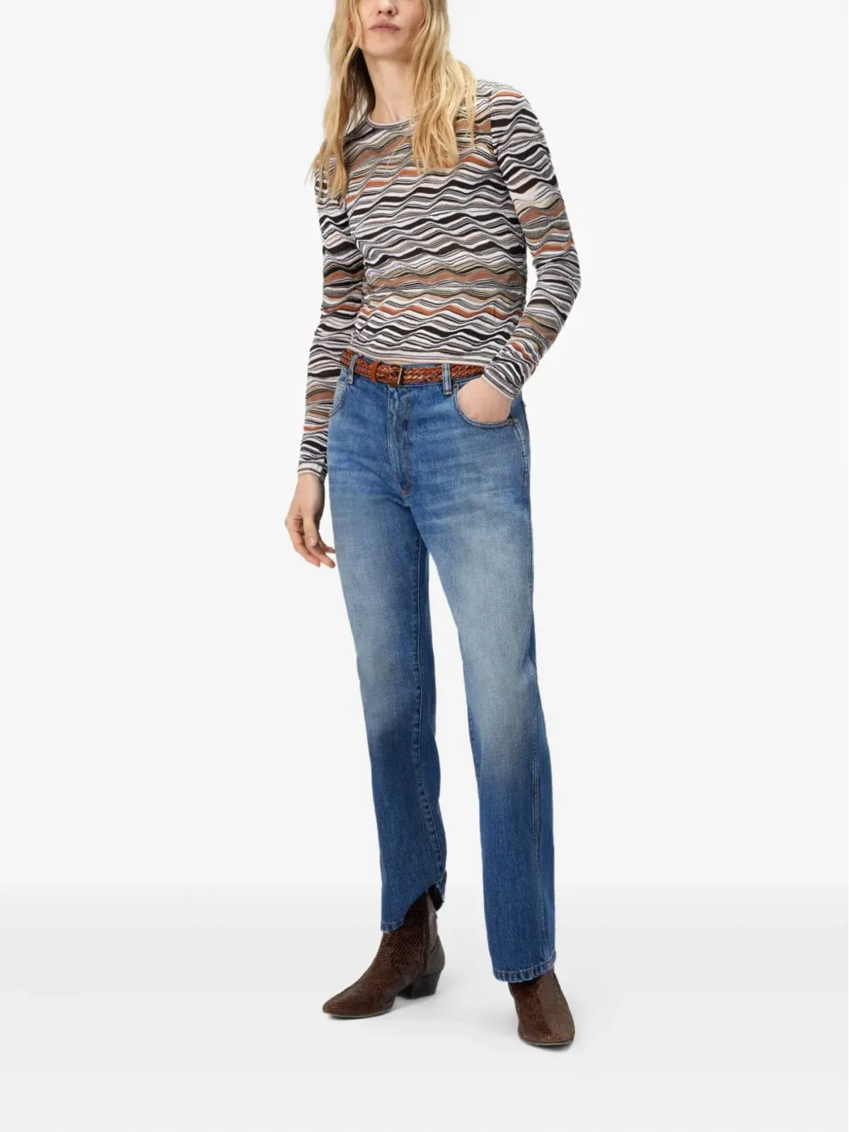 Missoni ハイウエスト フレアレッグ ジーンズ - 画像2