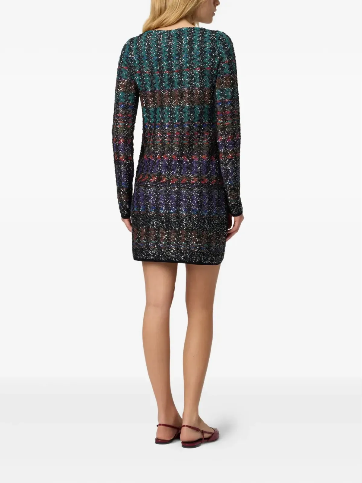 Missoni スパンコール装飾パターン ミニドレス - 画像3