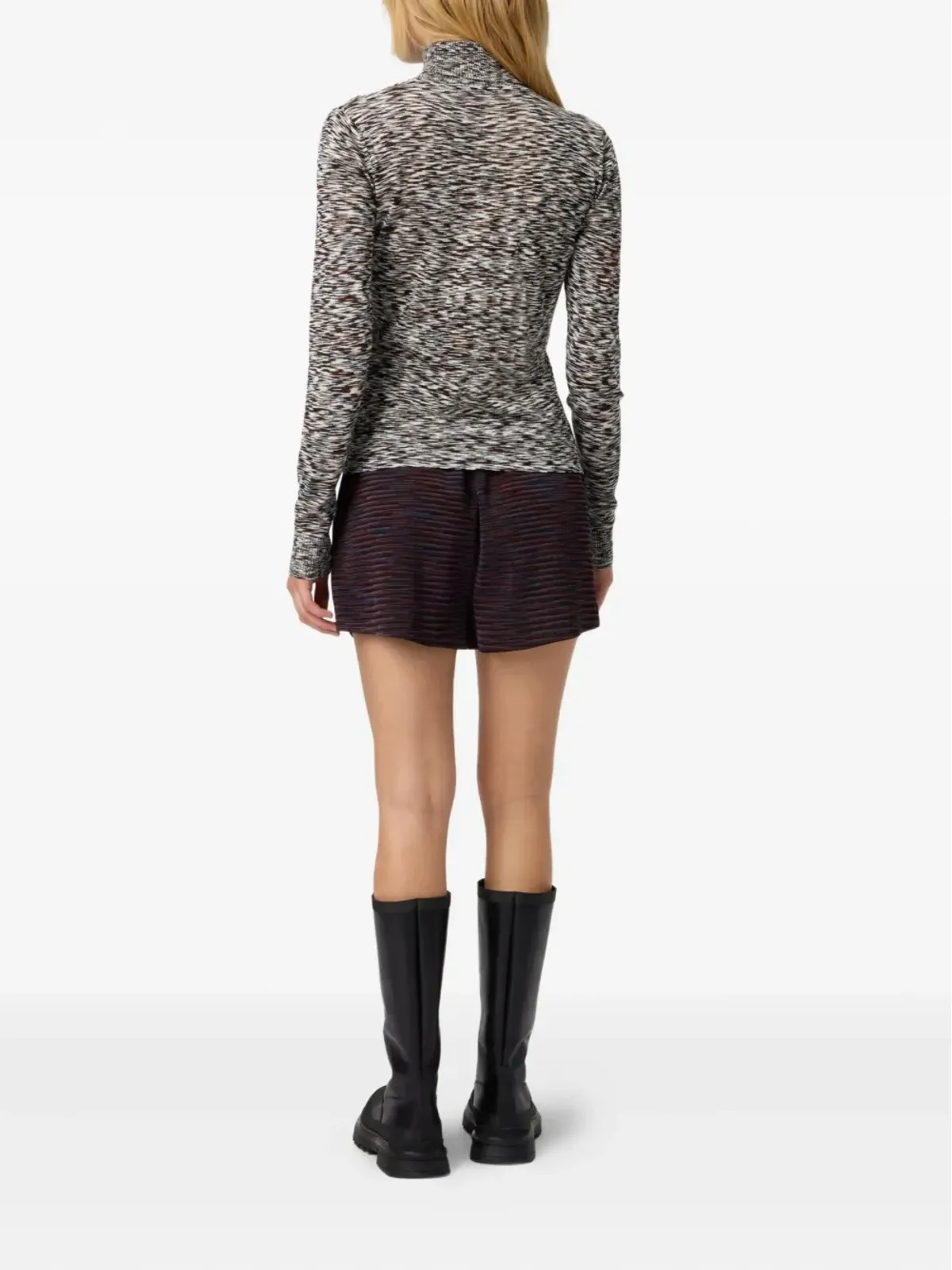 Missoni ストライプ柄タートルネックセーター - 画像3