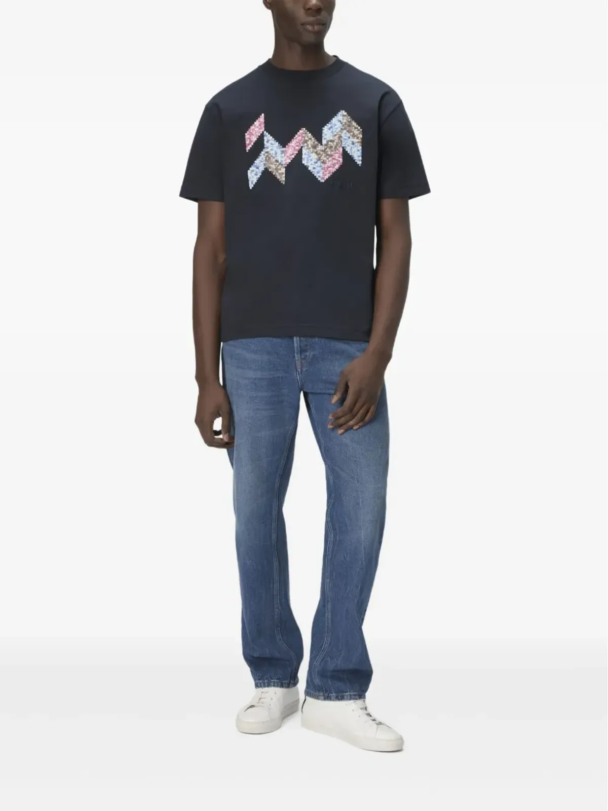 Missoni ジオメトリックパターン コットンTシャツ - 画像2