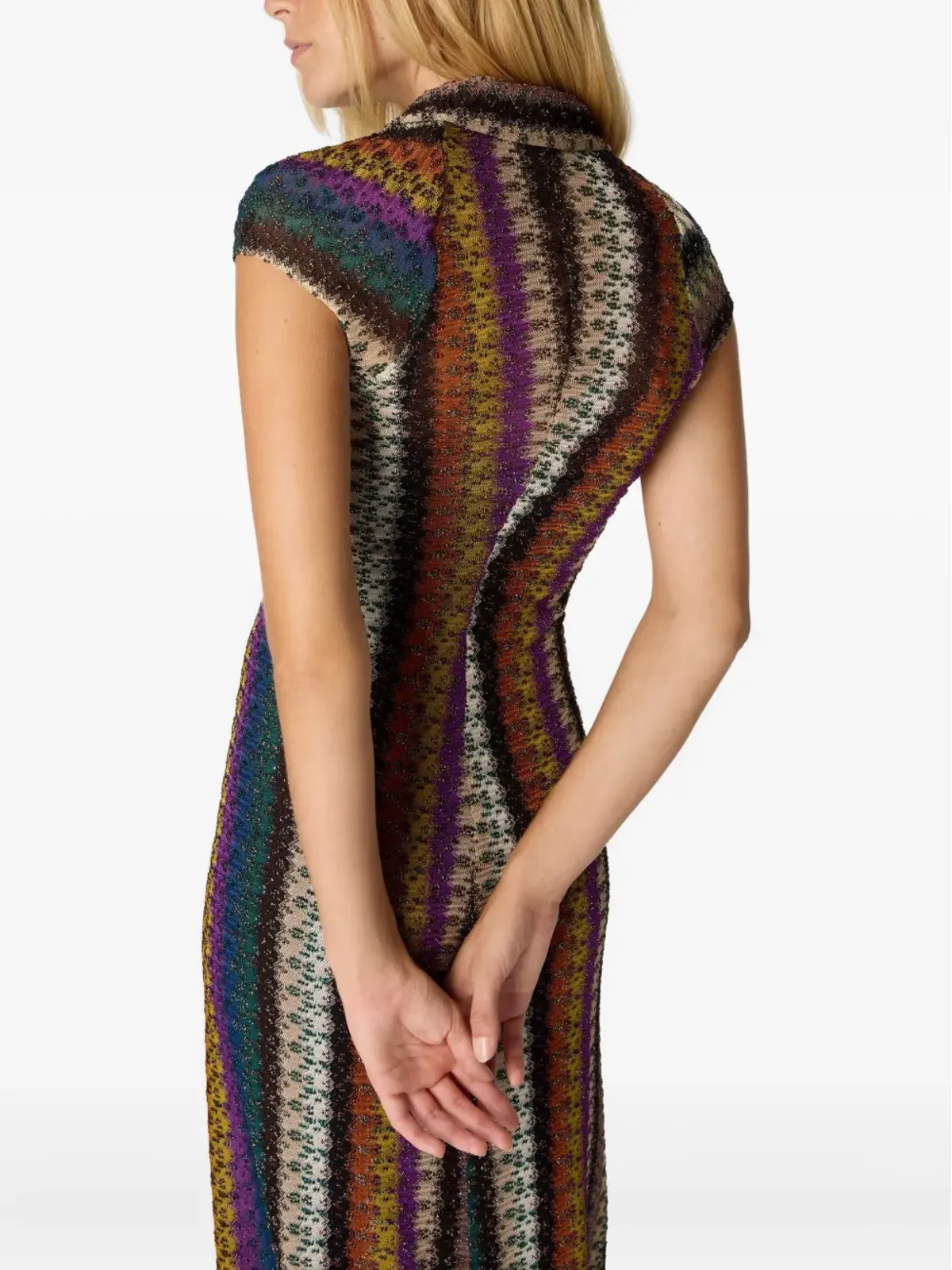 Missoni ストライプ柄マキシドレス - 画像4