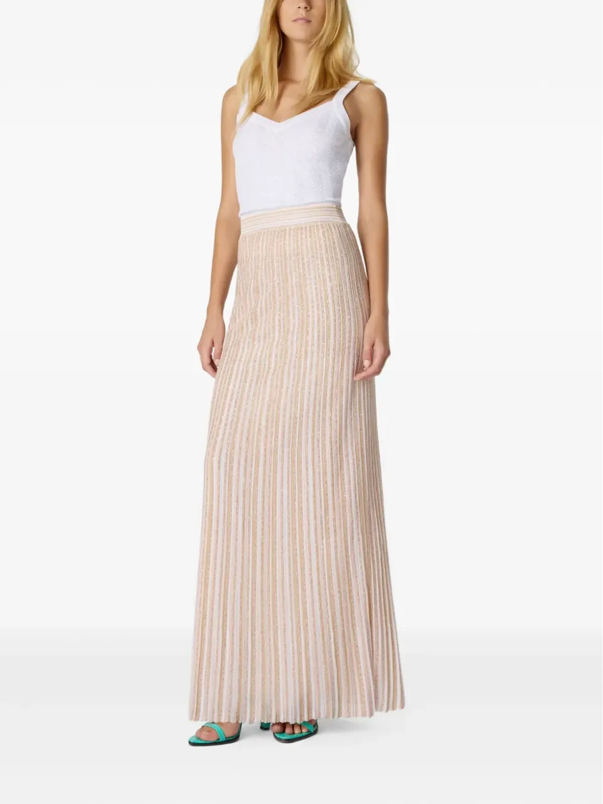 Missoni sequin-embellished maxi skirt - Neutrals - 画像2
