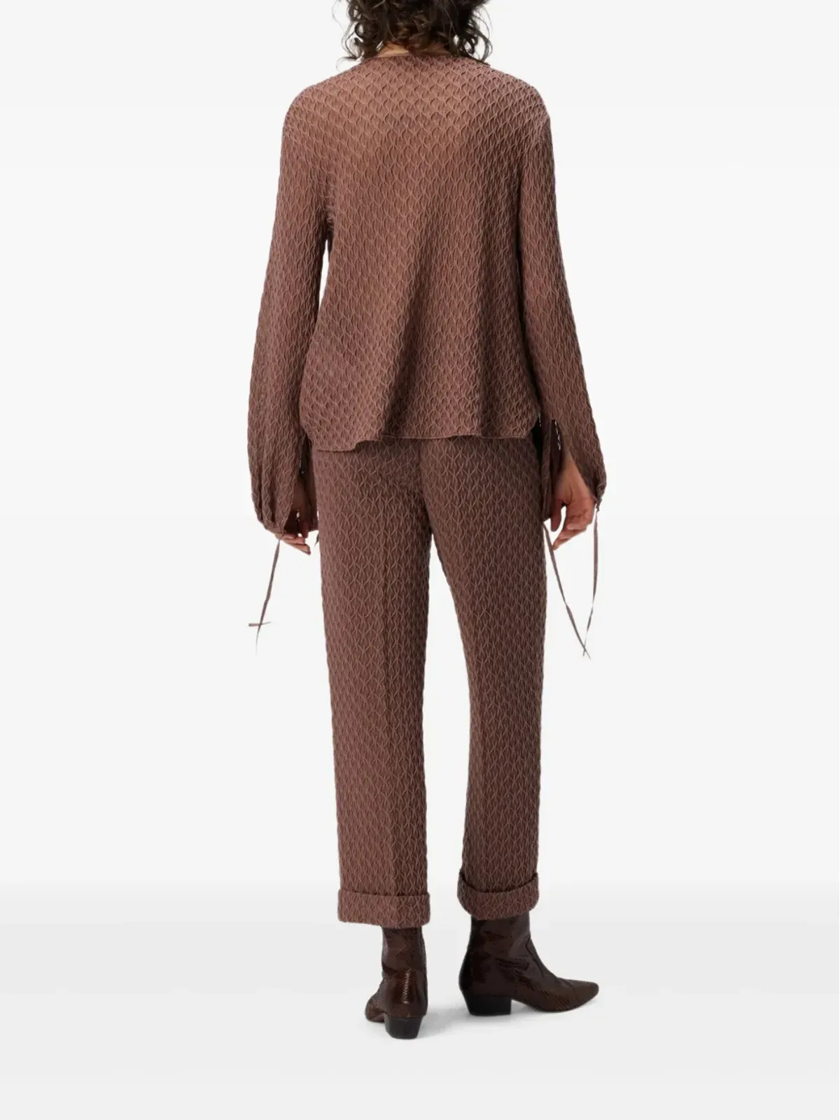 Missoni テクスチャード タイネックトップ - 画像3