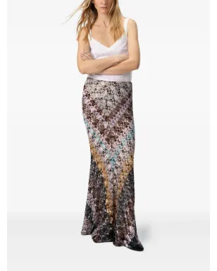 Missoni ジグザグレース柄のマキシスカート - サムネイル2