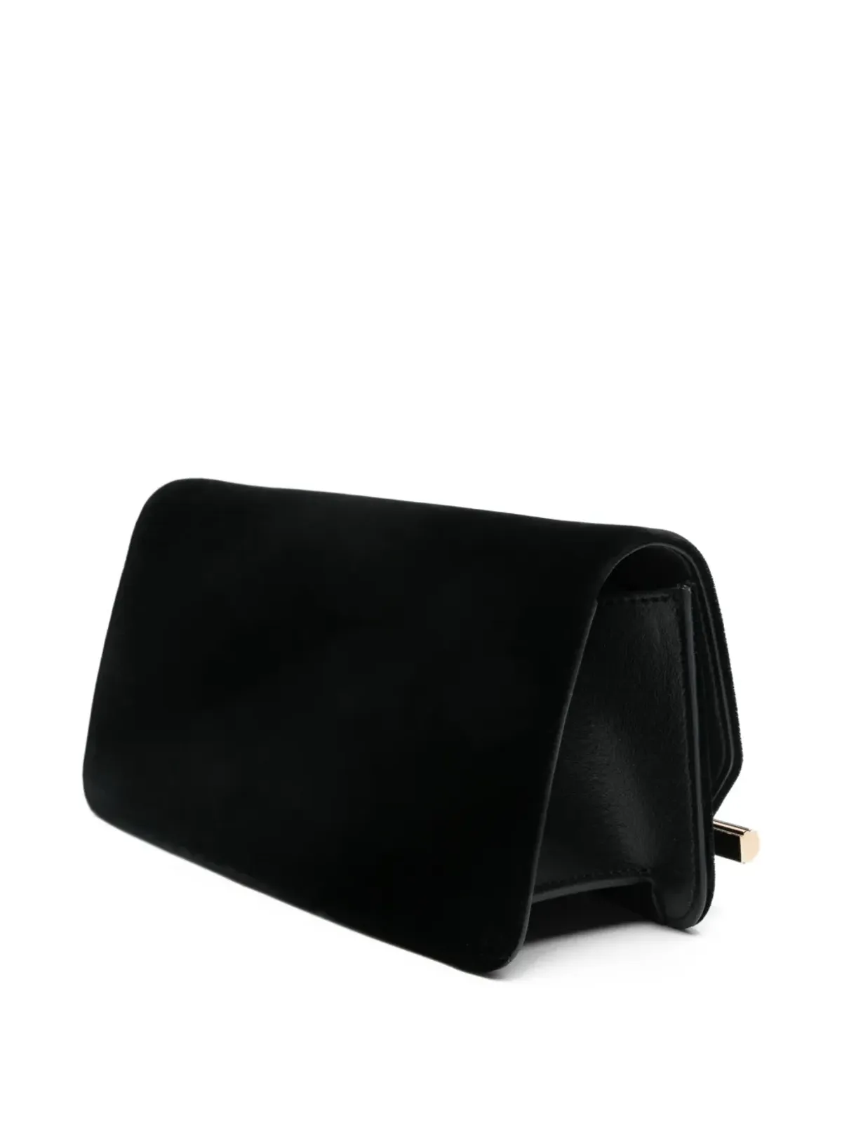 Victoria Beckham 202 velvet bar-detail clutch bag - Black - 画像3