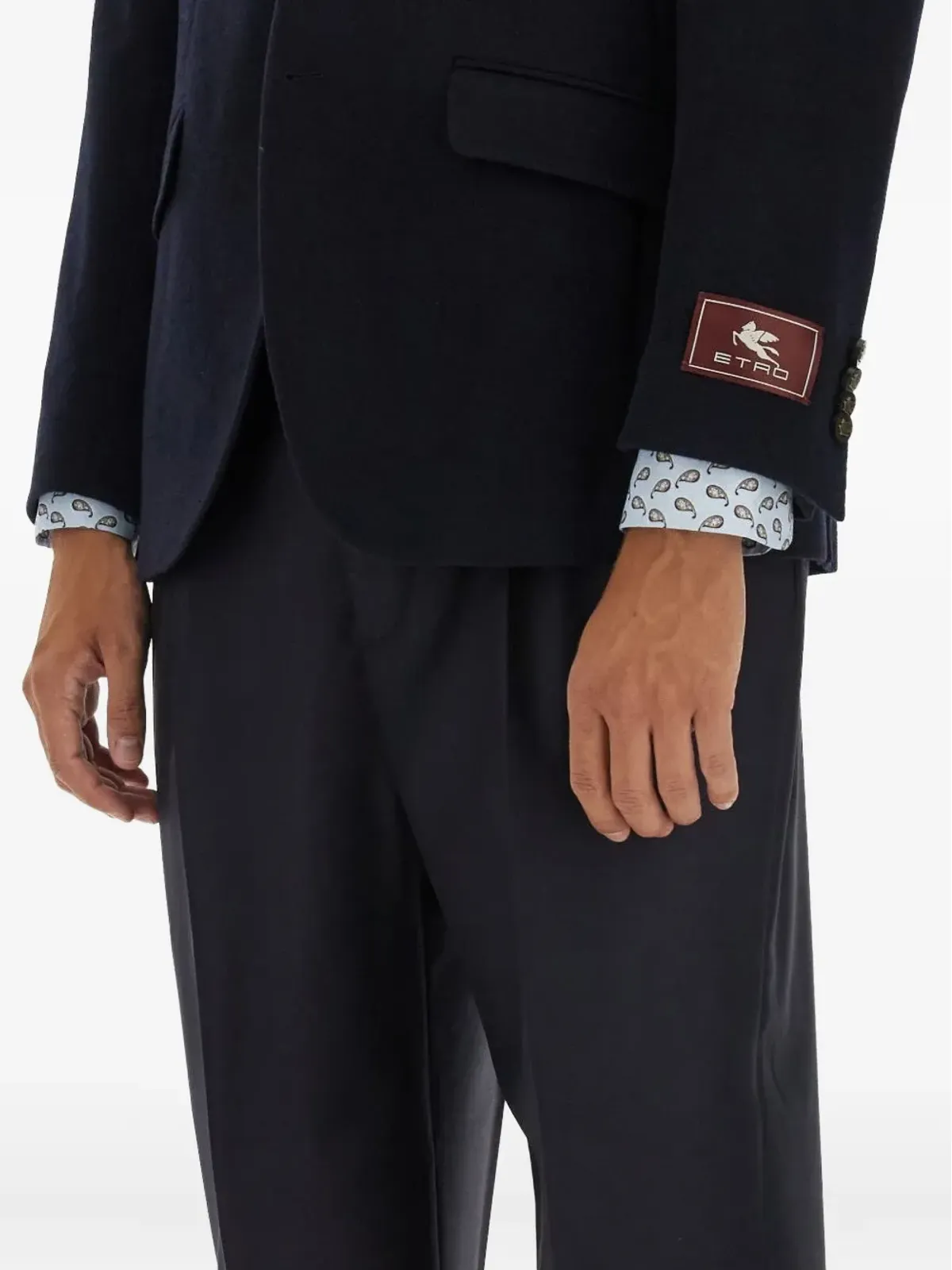 ETRO ツーボタン カシミア ブレザー - 画像4