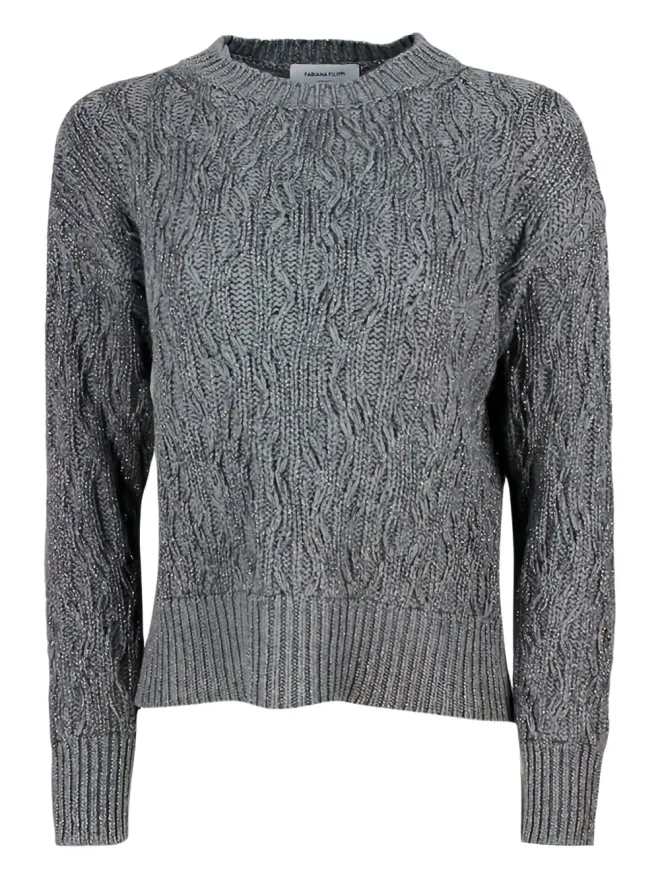 Fabiana Filippi Fabiana Filippi ケーブルニット ウールセーターの商品画像