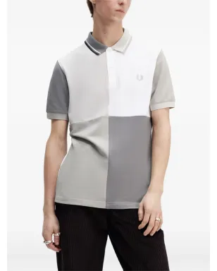 Fred Perry x Beams パネルドコットンポロシャツ - グレー - サムネイル2