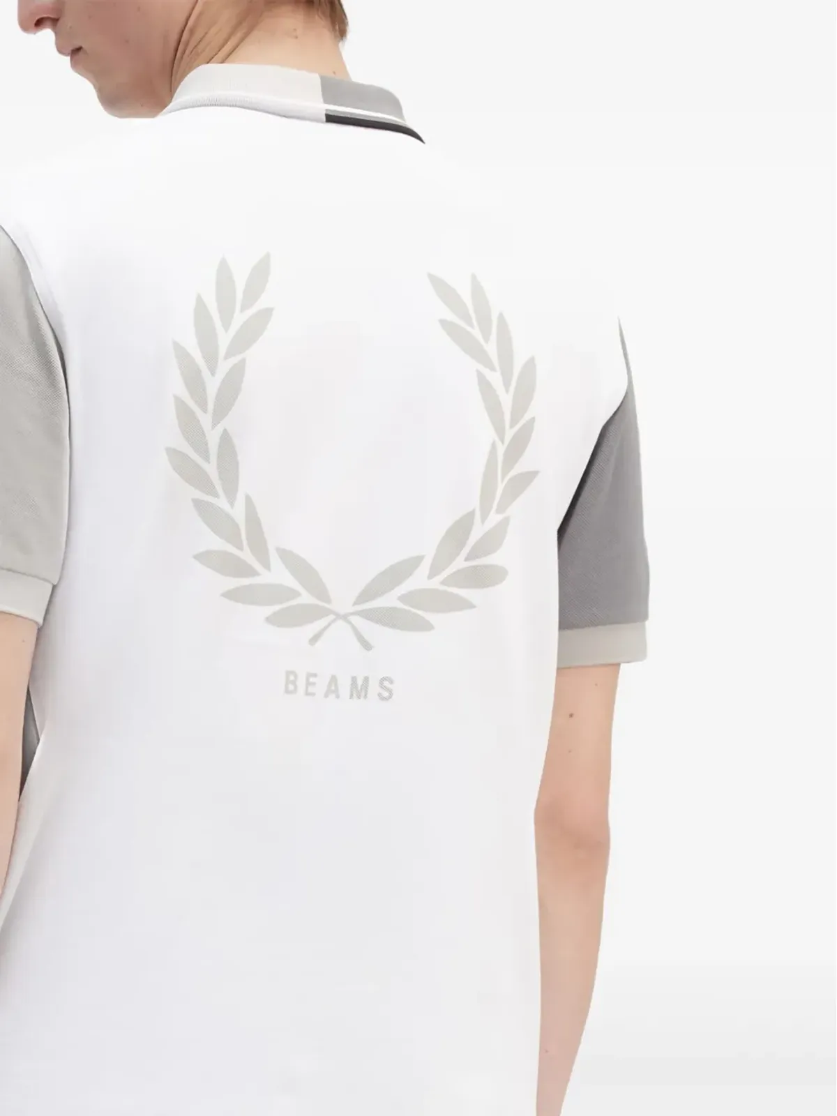 Fred Perry x Beams パネルドコットンポロシャツ - グレー - 画像3