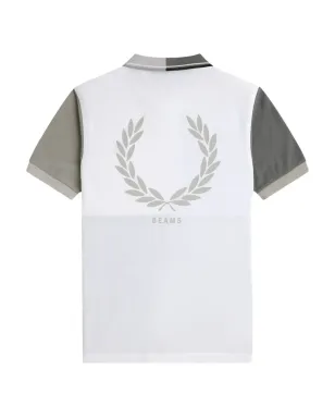 Fred Perry x Beams パネルドコットンポロシャツ - グレー - サムネイル4