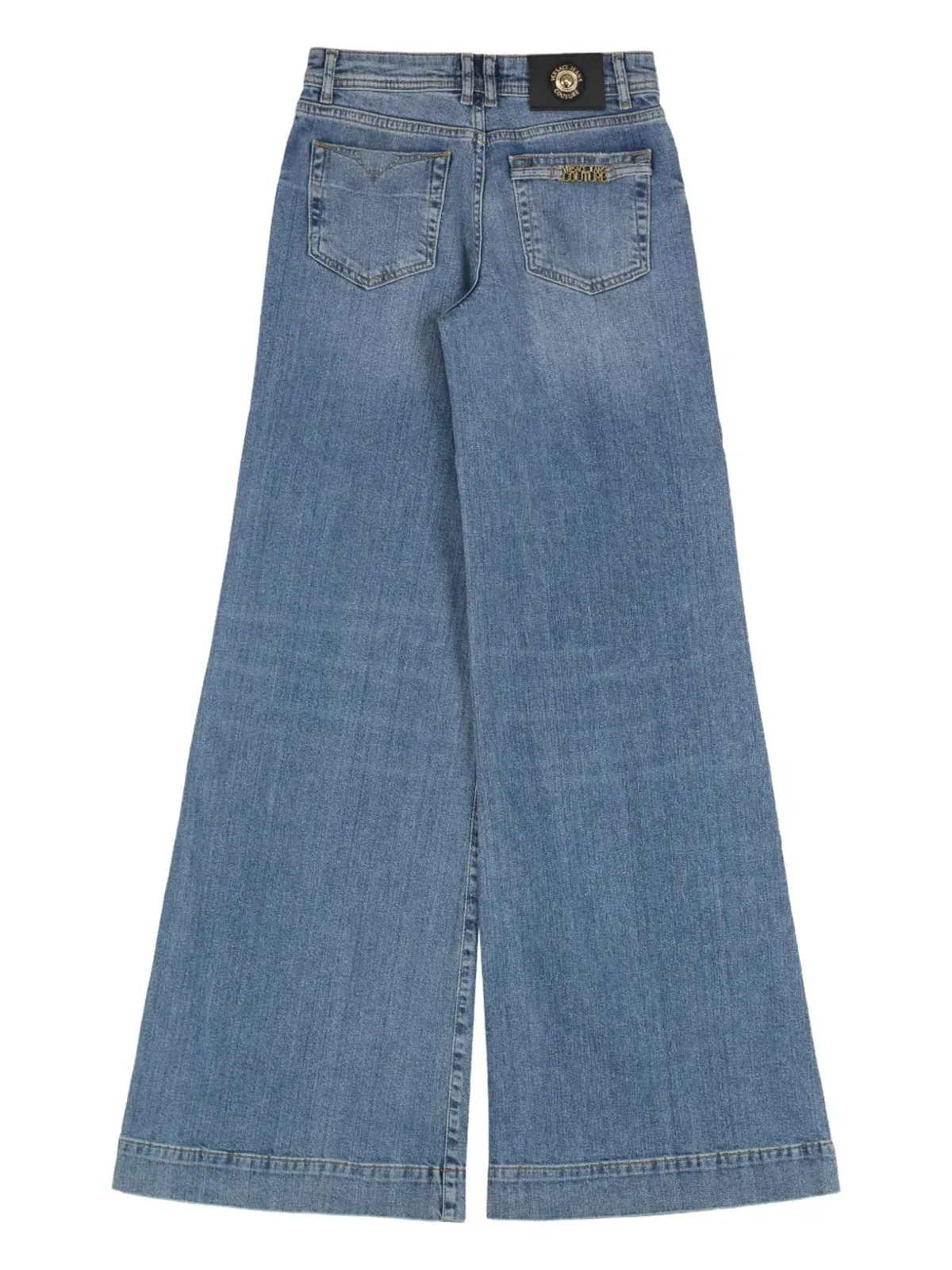 Versace Jeans Couture ワイドレッグファイブポケットジーンズ ブルー - 画像2