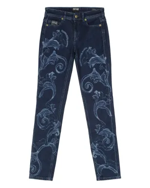 Versace Jeans Couture バロックモチーフデニムジーンズ - サムネイル2