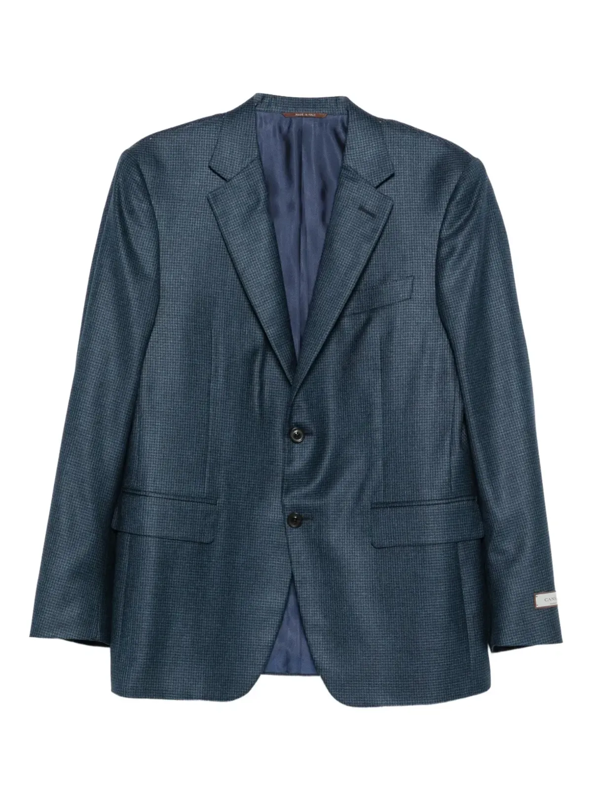 Canali チェック柄ボタン留めジャケット - 画像1