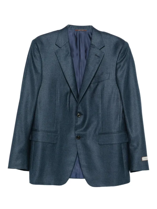 Canali Canali チェック柄ボタン留めジャケットの商品画像