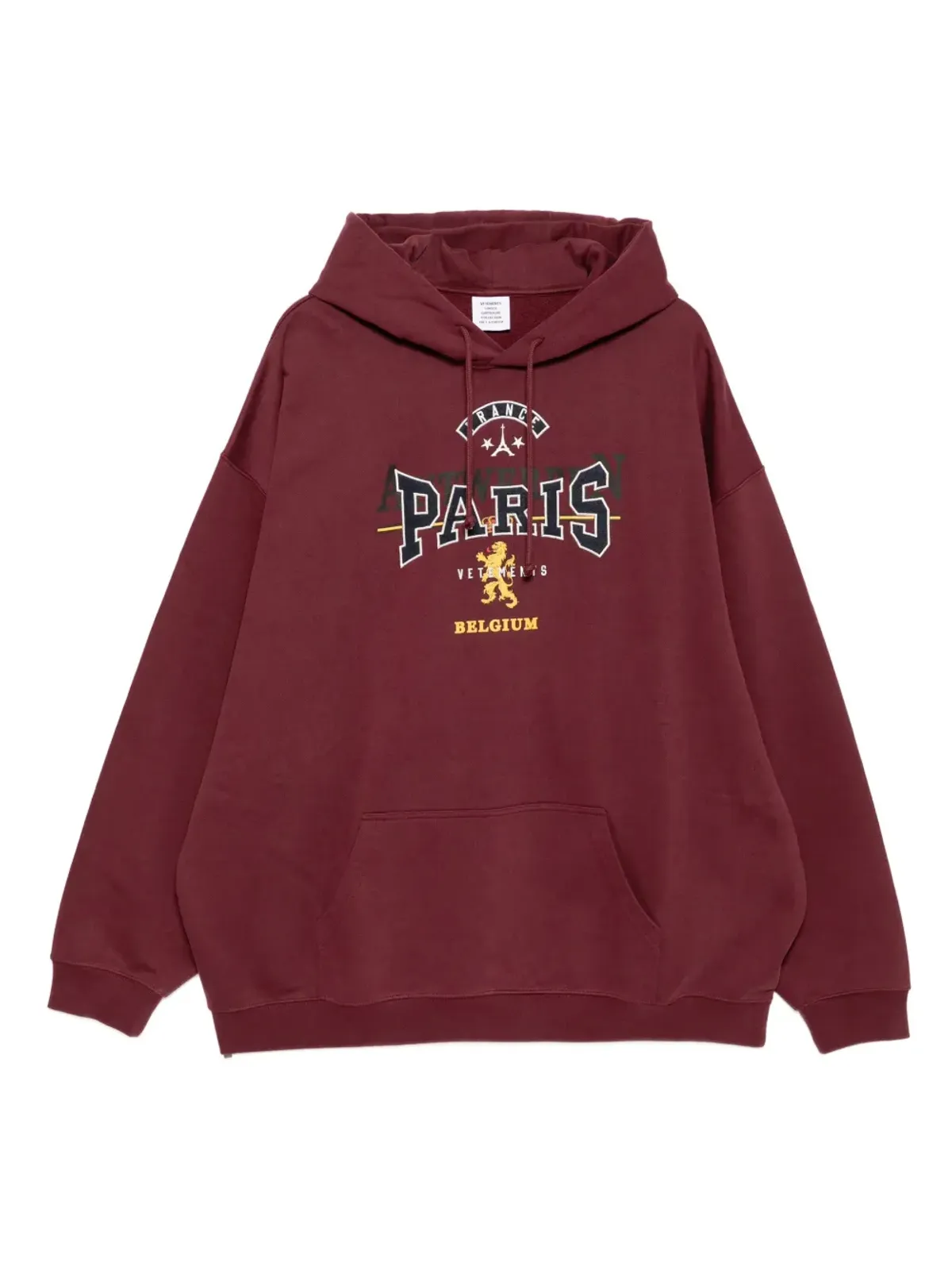VETEMENTS 刺繍入りフーディー - 画像1