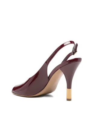 Chloé ヒール付きスリングバックサンダル - レッド - サムネイル3