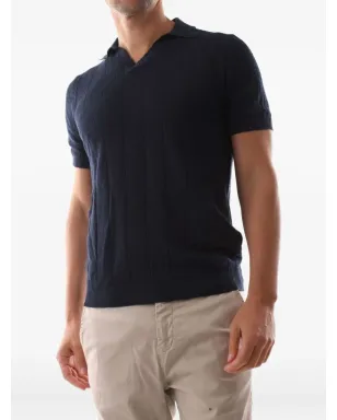 Jeordie's ribbed T-shirt - Blue - サムネイル1
