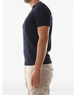 Jeordie's ribbed T-shirt - Blue - サムネイル2