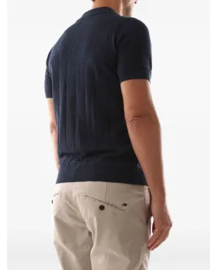 Jeordie's ribbed T-shirt - Blue - サムネイル3