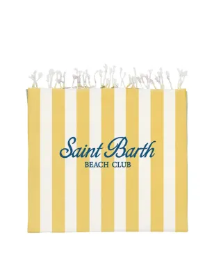 MC2 Saint Barth Kids ストライプ柄ビーチタオル - Yellow - サムネイル1