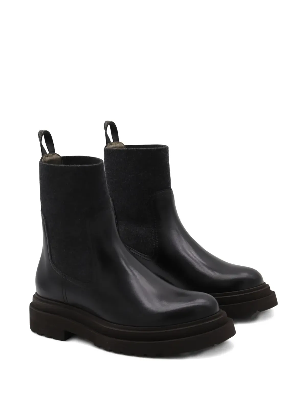 Brunello Cucinelli プラットフォーム チェルシー ブーツ ブラック - 画像2