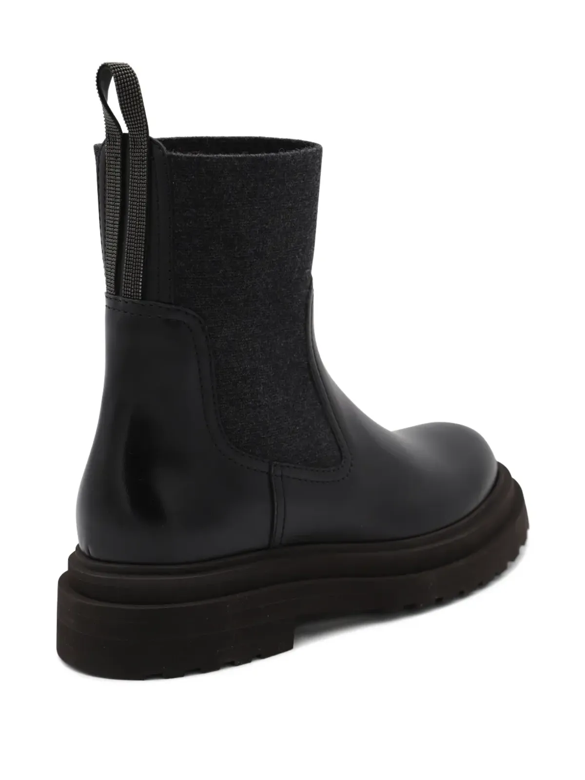 Brunello Cucinelli プラットフォーム チェルシー ブーツ ブラック - 画像3