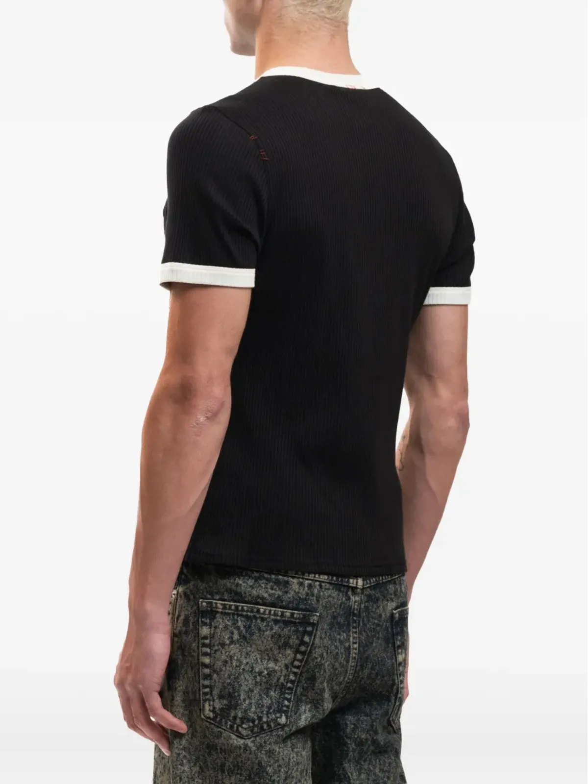 Marni リブ編みリンガーTシャツ - 画像3