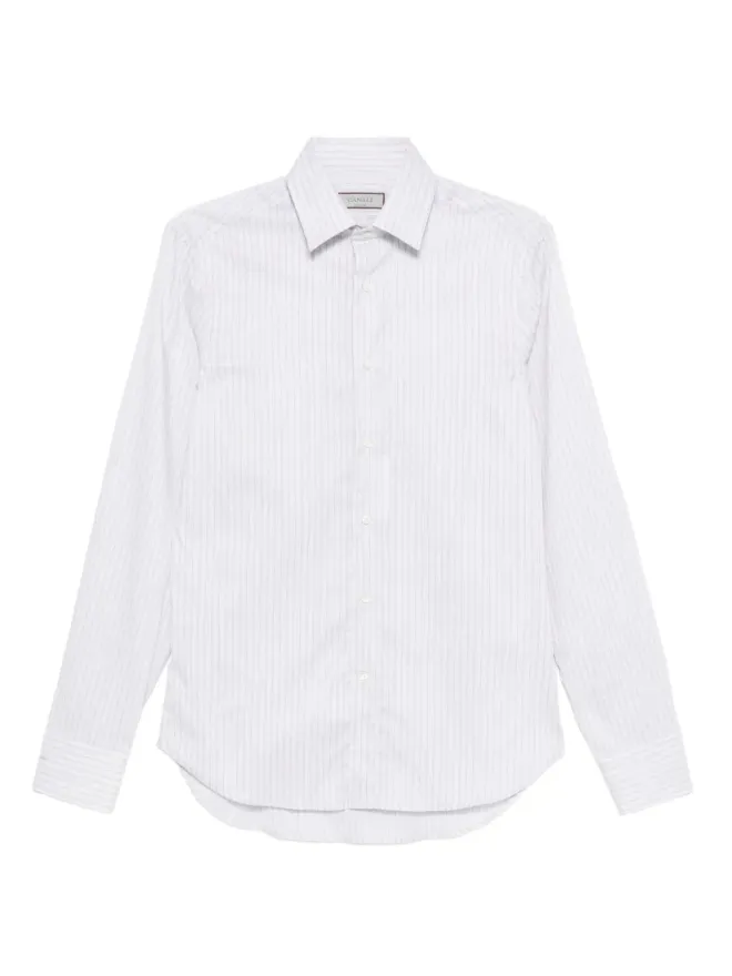 Canali Canali ピンストライプ長袖シャツ（グレー）の商品画像