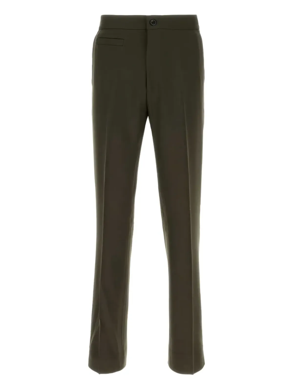 Namacheko pressed-crease trousers - Green - 画像1